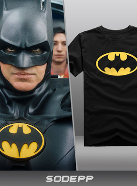【电影T恤】经典款蝙蝠侠 基顿版老爷2024 BATMAN全棉个性短袖