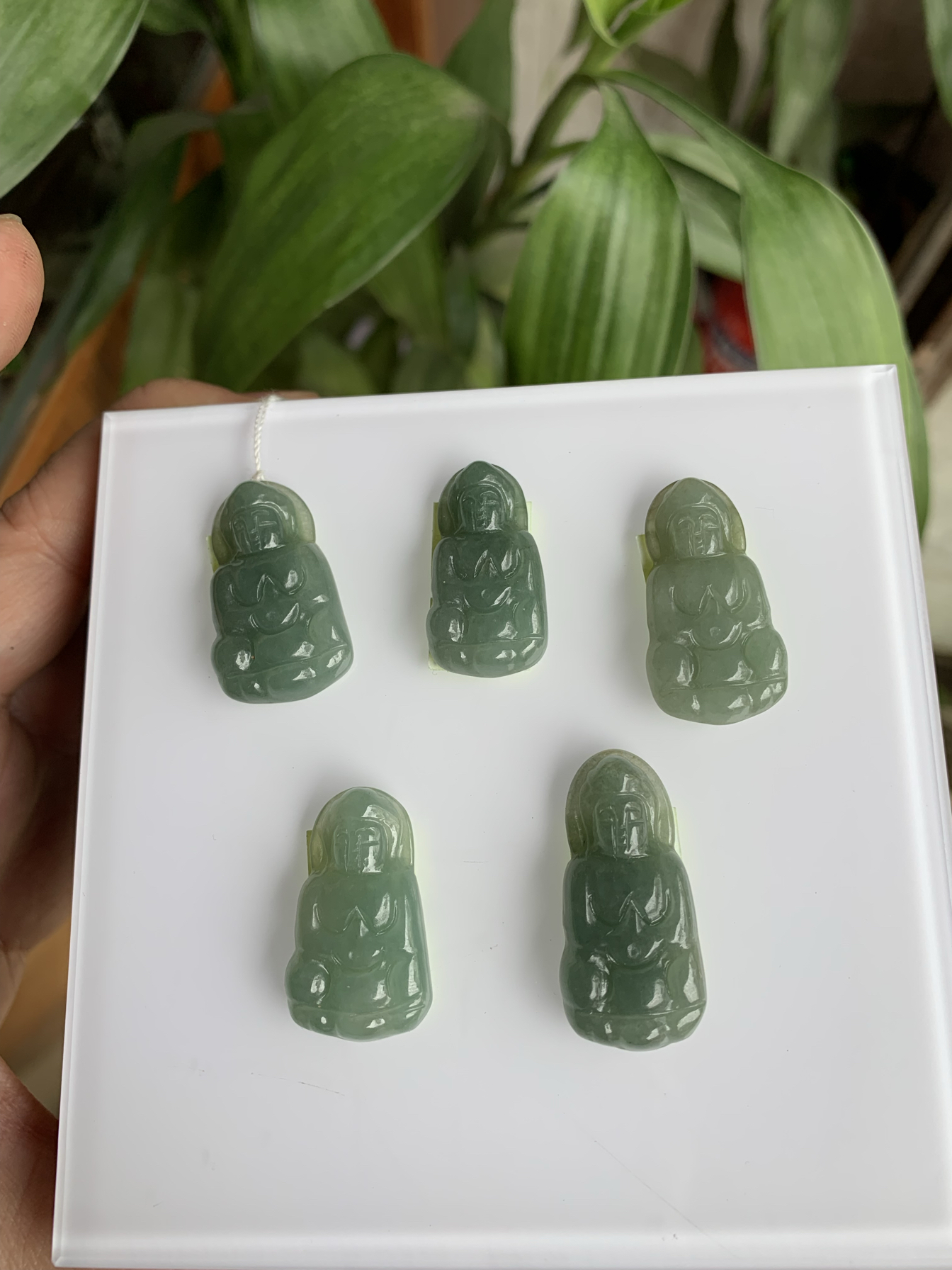 观音正品观音吊坠挂件项坠缅甸A货玉石玉器冰种观音玉坠