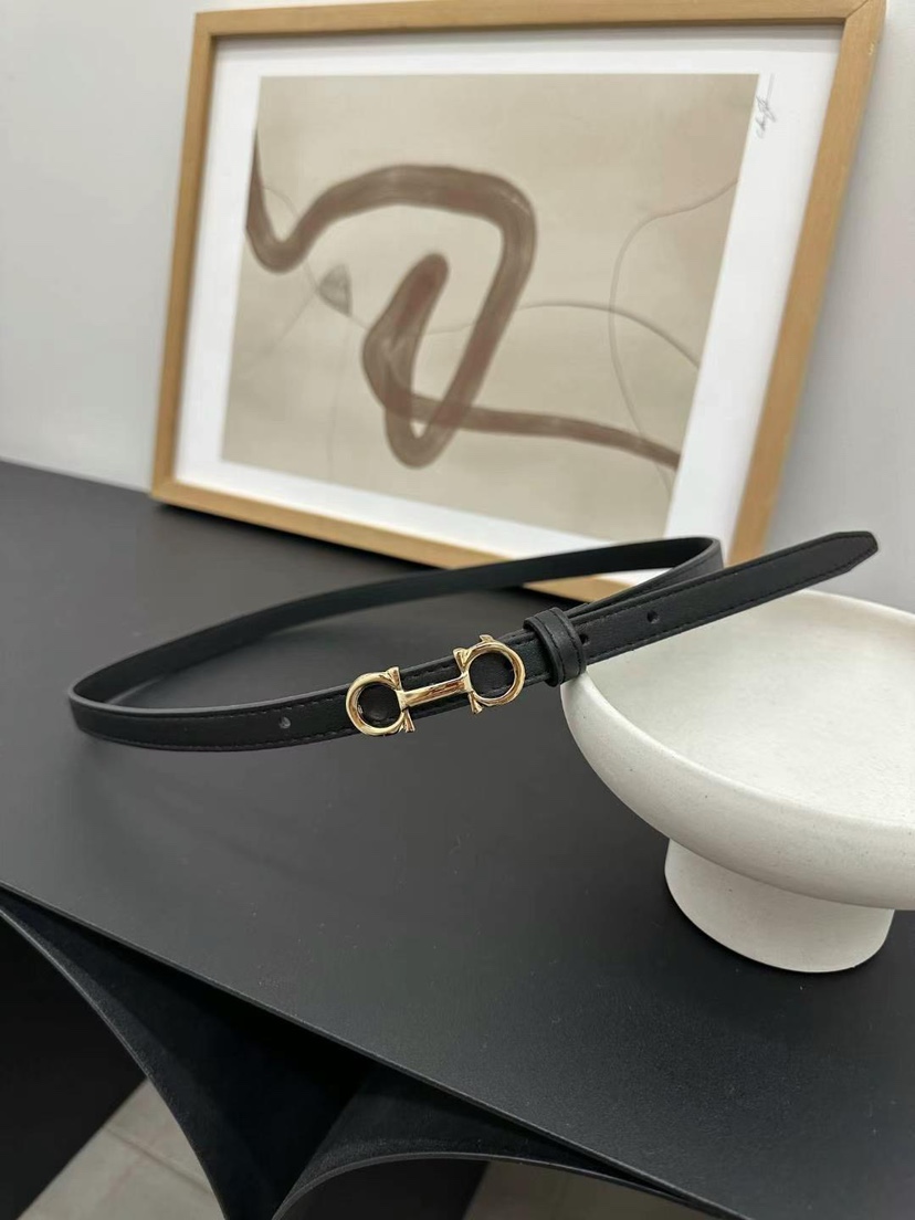韩国东大门代购新款EO眼镜图案女腰带牛皮韩范百搭按扣腰带
