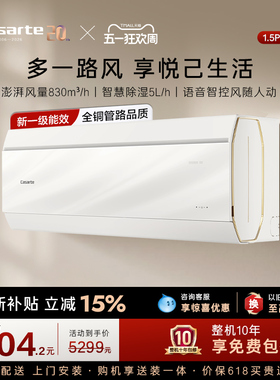 以旧换新卡萨帝空调挂机变频家用除湿冷暖双路进送风1级1.5匹C10