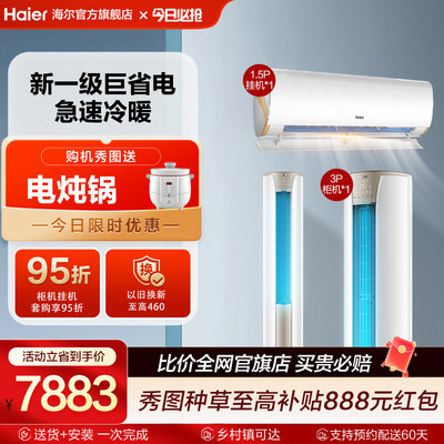 Haier/海尔新一级能效柜挂套装