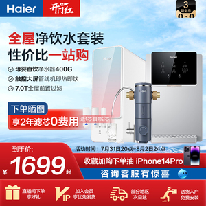 海尔净水器管线机前置过滤器家用直饮4H66系列全屋净饮水套装