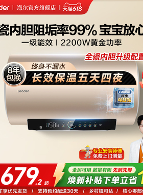 海尔出品统帅电热水器租房家用一级能效以旧换新50升镁棒免换LD5S