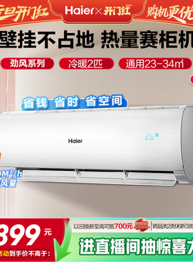 【大挂机】海尔空调官方家用2匹新一级变频冷暖卧室客厅挂机50PAA