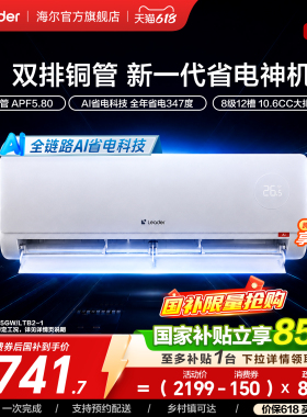 【双排版】统帅空调超省电Max+1.5匹新一级挂机海尔出品新35LTB2