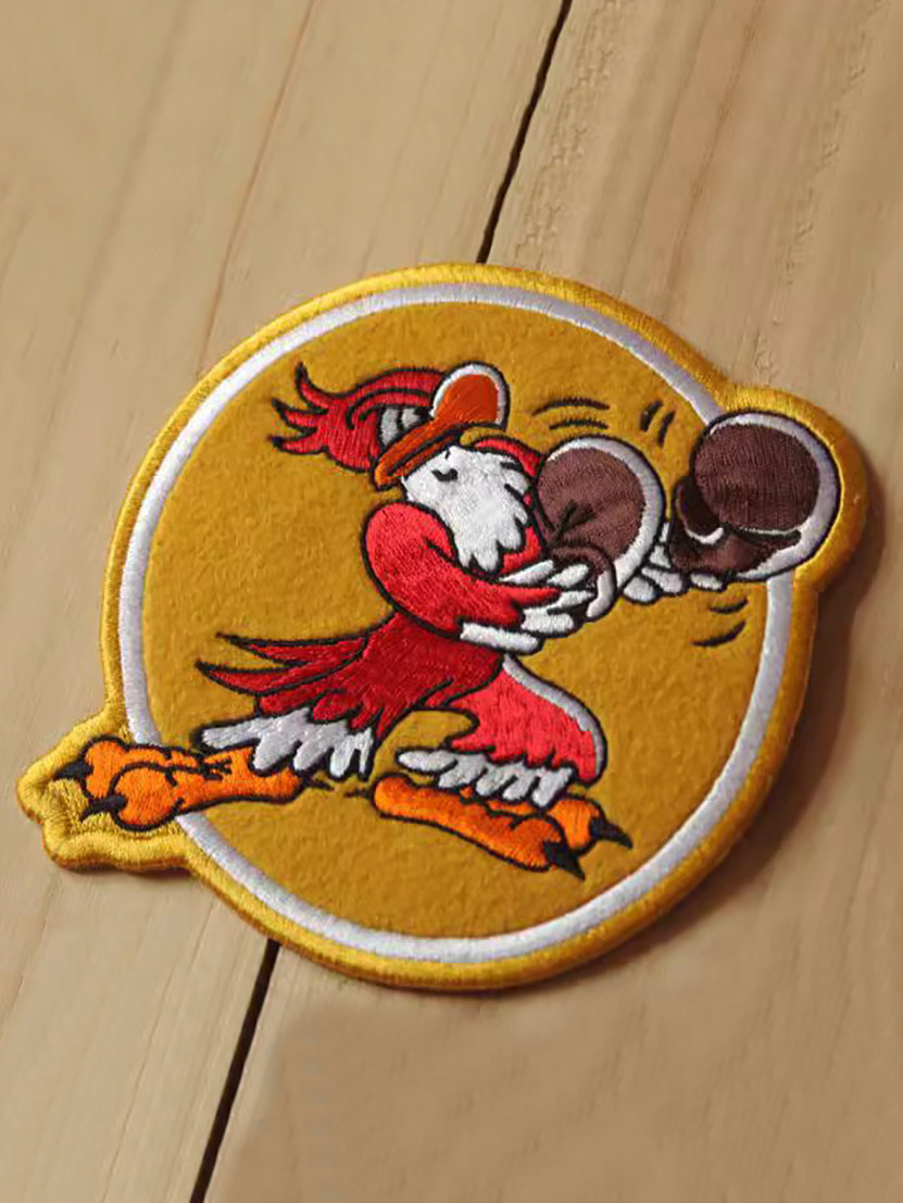 Global Produced by World War II American 343 Fighter Squadron Embroidered Chapter Replica Horse Skin A1A2N1B10B3