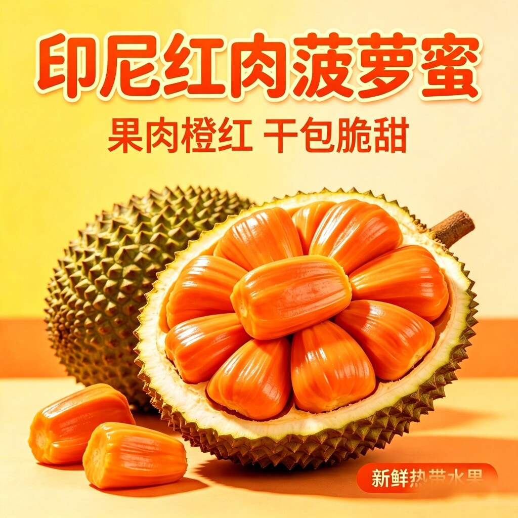 印尼红肉菠萝蜜越南新鲜进口一整个干苞脆甜红心菠萝蜜顺丰包邮