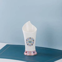 Эмалированная желтая керамическая подставка для палочек для еды