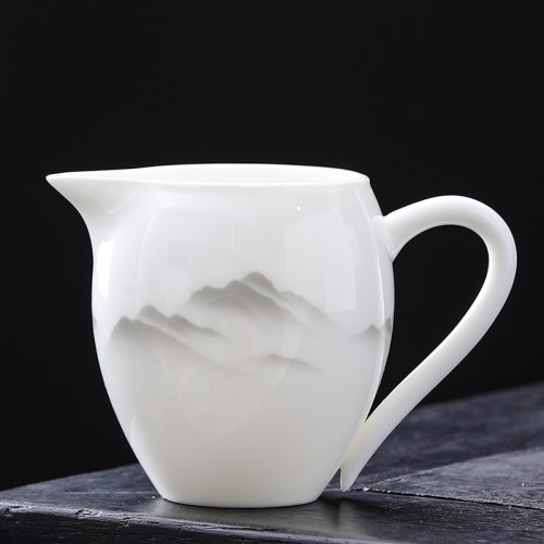 2026新款羊脂玉瓷美人公道杯德化白瓷陶瓷茶海分茶器功夫茶具匀茶