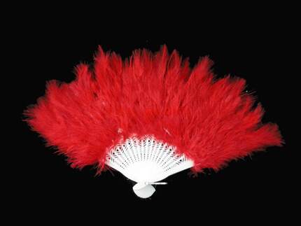 千奇坊 羽毛扇子，羽毛扇，舞蹈扇，表演扇，羽绒扇（21片多色可选）