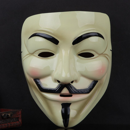 万圣节电影主题面具 黑客面具 V脸面具 V脸怪客面具街舞