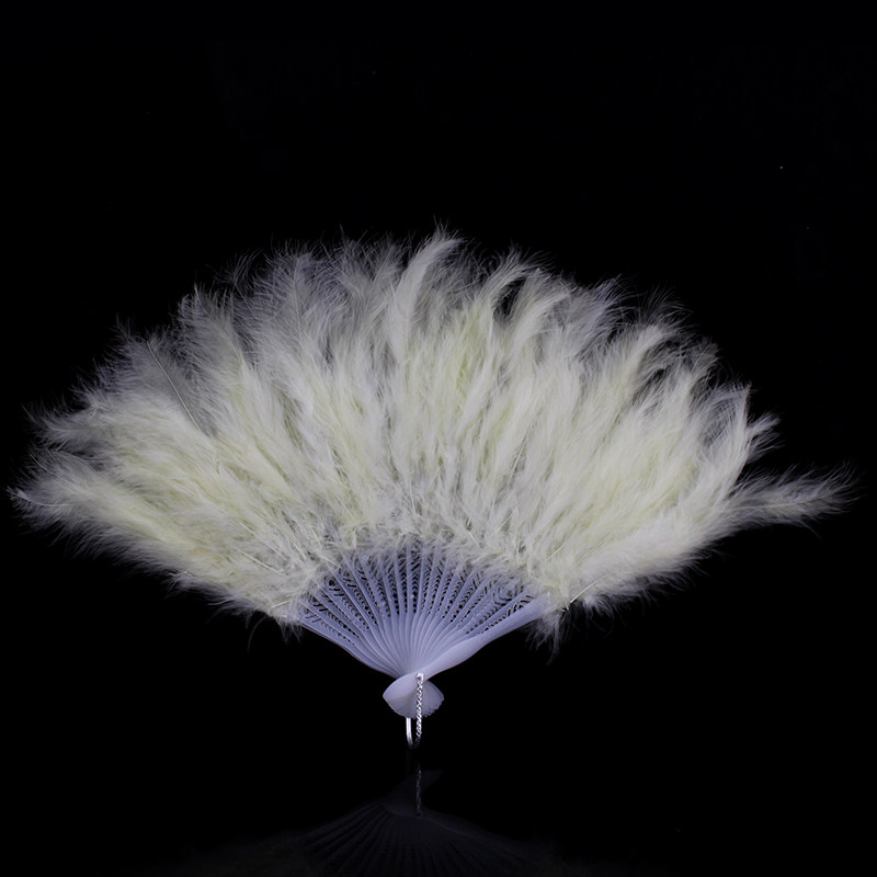 千奇坊 羽毛扇子，羽毛扇，舞蹈扇，表演扇，羽绒扇（21片多色可选）