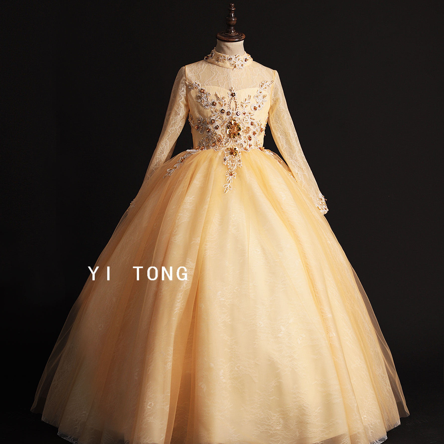 新款女童礼服公主裙走秀主持人钢琴演出蓬蓬裙儿童生日宴会晚礼服,童装/婴儿装/亲子装,儿童礼服,淘宝优惠券,粉丝福利购,淘宝优惠卷