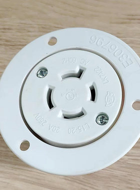 NEMA L15-20R 20A 250V 3P台湾产嵌入式美规插座LK-7422FO塑胶