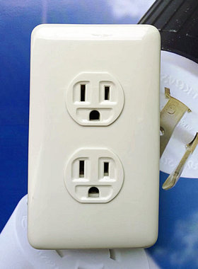 热销 台湾隆光LKEW 原装H型双联连盖板插座 LK3450F-N 15安125V