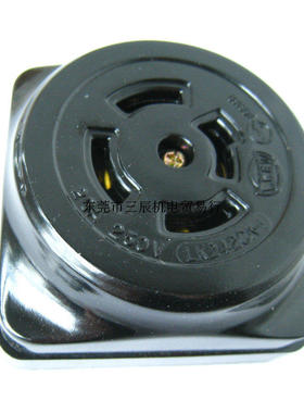 台湾永裕电器隆光LKEW防松插座明插LK2420K-120A250V4P黑色方型