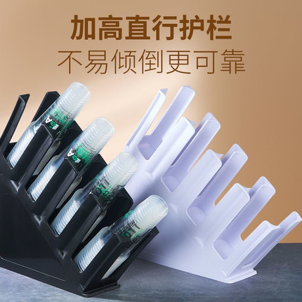 塑料奶茶店四格咖啡奶茶杯架放一次性杯子的取杯架纸杯收纳置物架
