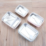 Пластиковый квадратный детский ланч-бокс из нержавеющей стали для школьников