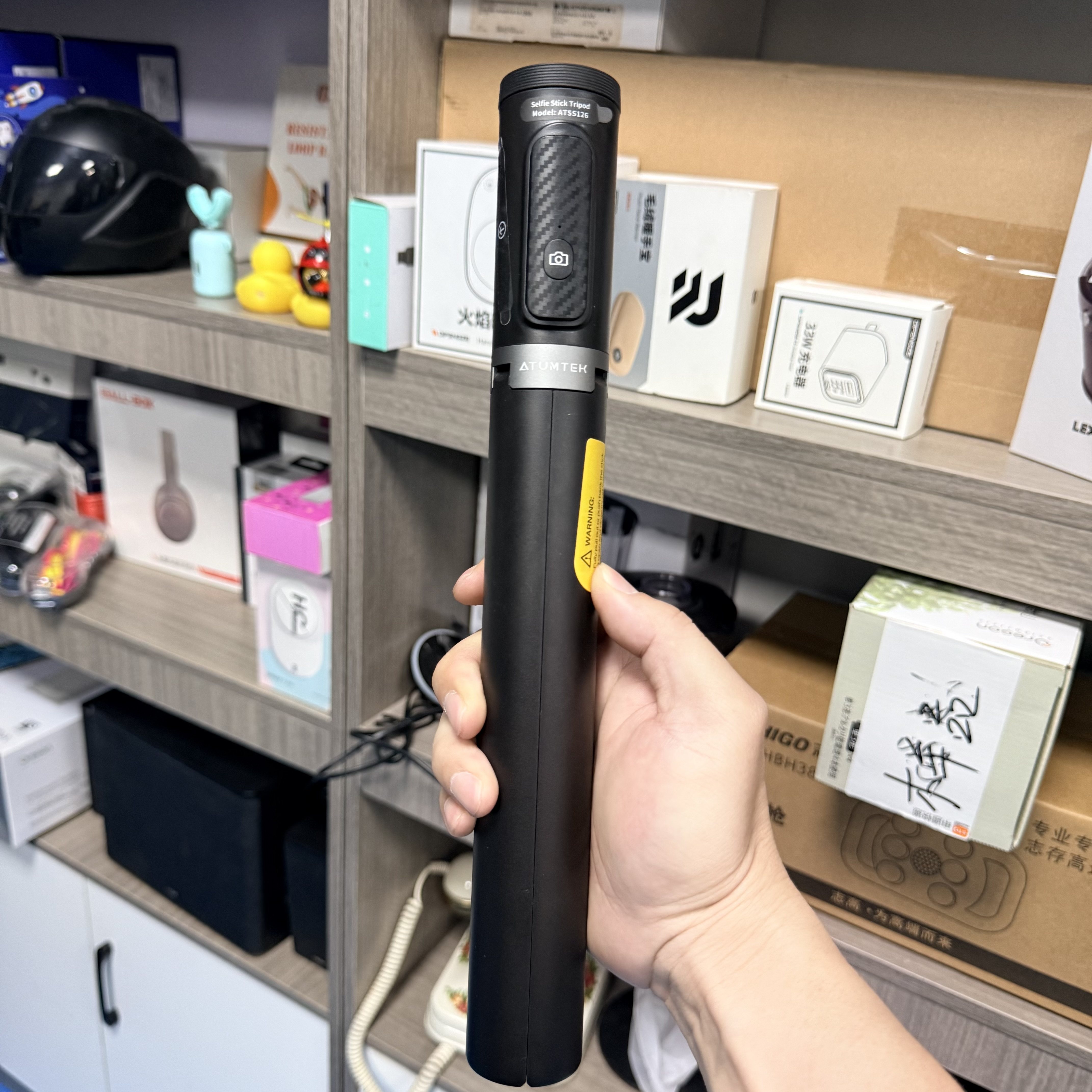 高品质蓝牙遥控自拍杆铝合金适用苹果华为OPPOVIVO手机迷你三脚架