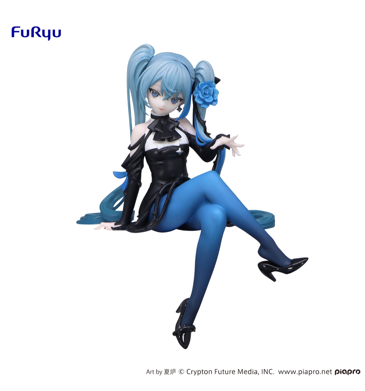 正版包邮 FuRyu 泡面压 VOCALOID 初音未来 Blue Rose 景品手办