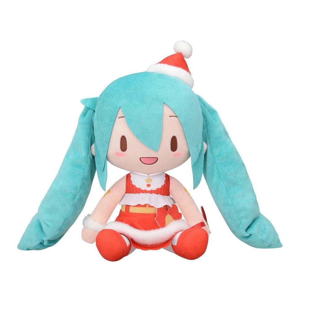 正版现货世嘉 初音未来 圣诞2023 毛绒公仔fufu玩具限量版礼物