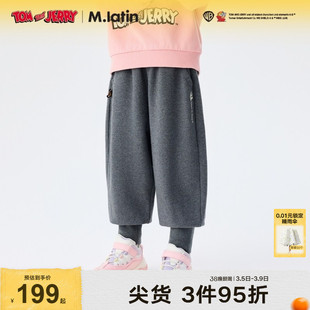 【猫和老鼠】马拉丁商场同款裤子冬女大童百搭实穿气球裤