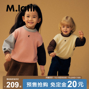 【双11预售】马拉丁毛衣冬款主题图案印花假两件半高领毛衣