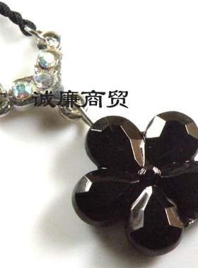 琉璃饰品 黑色五瓣花 jyg93480092