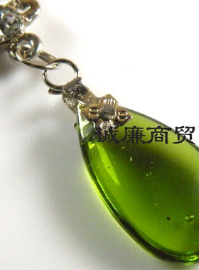 琉璃饰品 绿色水滴 jyg93480076