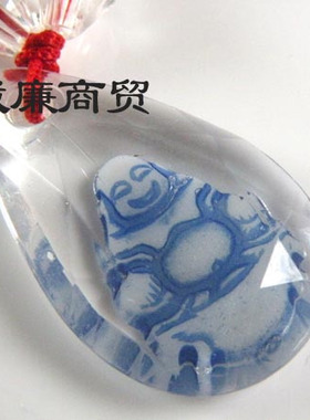琉璃饰品 蓝色夜光菩萨 jyg93480137
