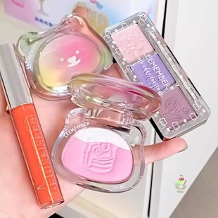 撞色水果~LEEMEMBER荔萌水果宾治系列多用粉锻光烤粉唇釉三色眼影