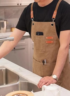 n Canvas Apron Home Kitchen Gardening Work Dress  Kitchen