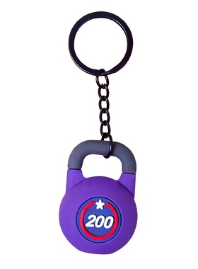 Mini gym equipment keychain/key ring