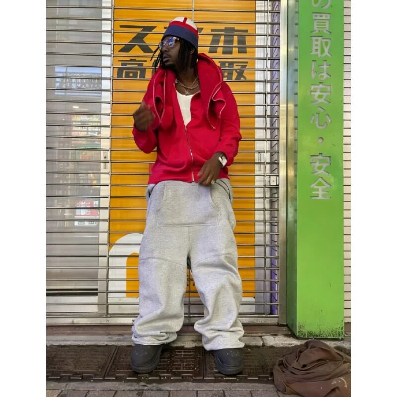 Casual Neutral Street Style Pocket Hooded Drawstring Pants