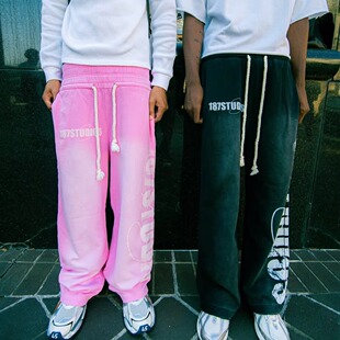 wide leg sweatpants Y2K loose hop oversized terry hip