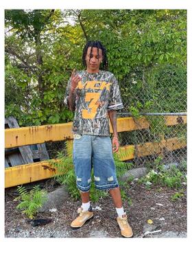 Retro camouflage oversized baseball jacket short sleeves