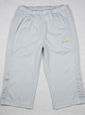 特价正品YONEX 67006-326白灰色女款七分裤羽毛球裤 YY尤尼克斯