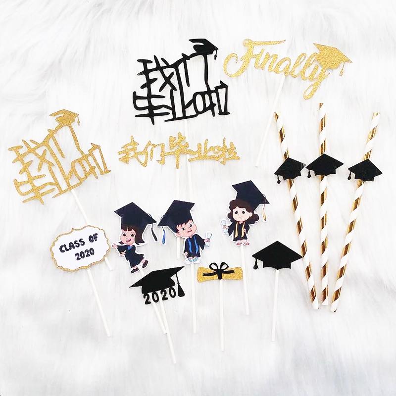 甜品台装饰我们毕业啦蛋糕装饰