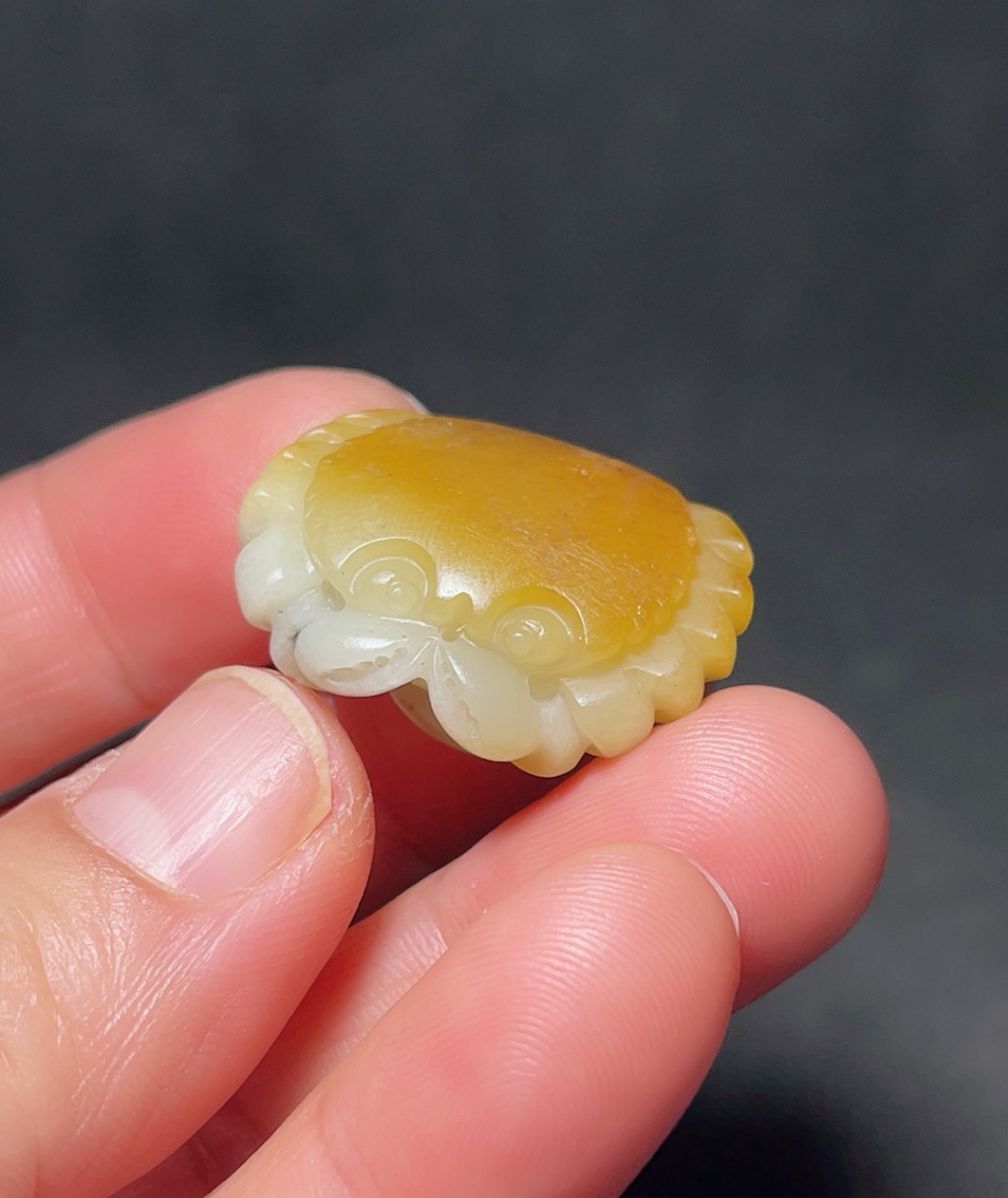 天然新疆和田玉白玉籽玉把件挂件挂坠吊坠八方来财12.1克