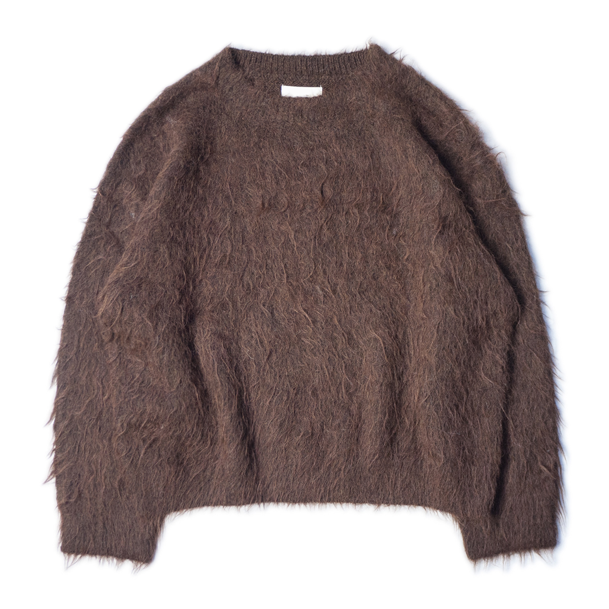 含羊毛可爱英伦毛绒长毛长袖宽松针织毛衣女款日系复古女款圆领