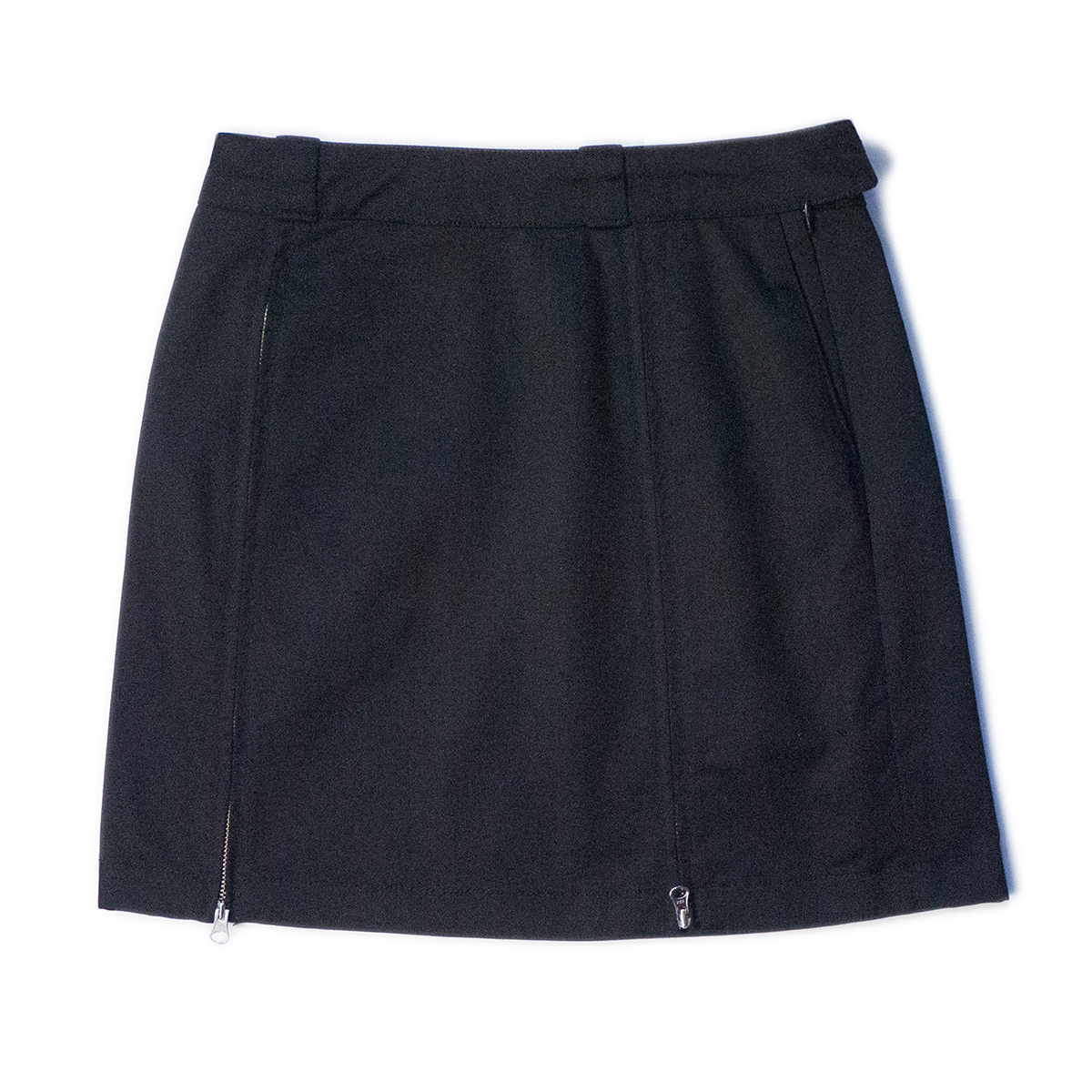 美式复古工装日系红牌联名硬朗酷酷少女双拉链可调节短裙修身