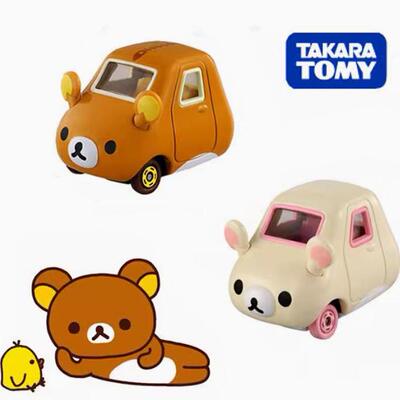 TOMY 155 多美卡 RILAKKUMA 轻松熊卡通玩具车 合金车 萌宠摆件