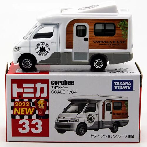 TOMY #33 多美卡丰田Corobee 露营车野餐房车 玩具仿真车萌宠摆件