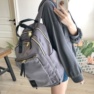 月神集物双肩包日系大容量防水通勤休闲包短途外出旅行轻便背包