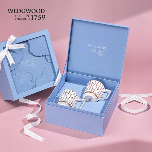 【结婚礼物】WEDGWOOD威基伍德金粉年华骨瓷马克杯情侣对杯杯子