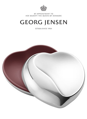 Georg Jensen 乔治杰生心形收纳盒首饰盒北欧桌面摆件