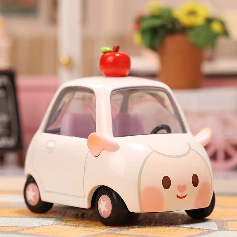 POPMART泡泡玛特 POPCAR可爱私家车迷你小汽车盲盒玩具dongdong羊