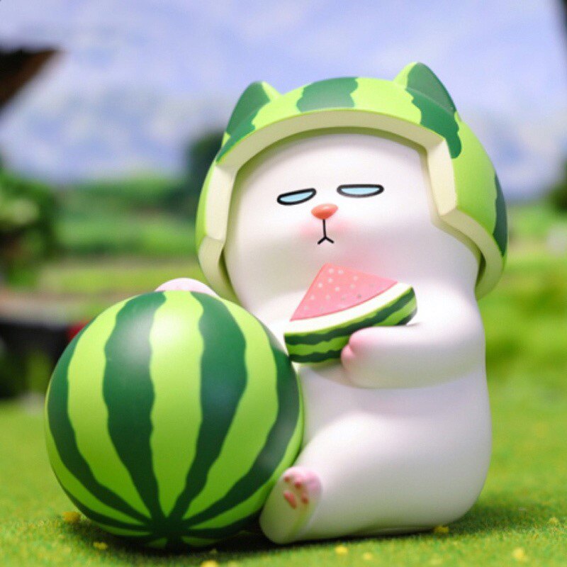 popmart泡泡玛特vivicat懒头盔系列盲盒摆件玩具送礼物薇薇猫周边