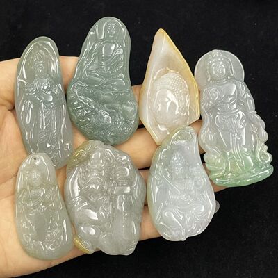 父亲节礼物翡翠守护神普贤