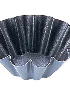 【欧厨】法国matfer进口不粘涂层12波浪甜品挞模25枚装直径6cm